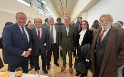 Presentes en el acto con los Ingenieros de caminos